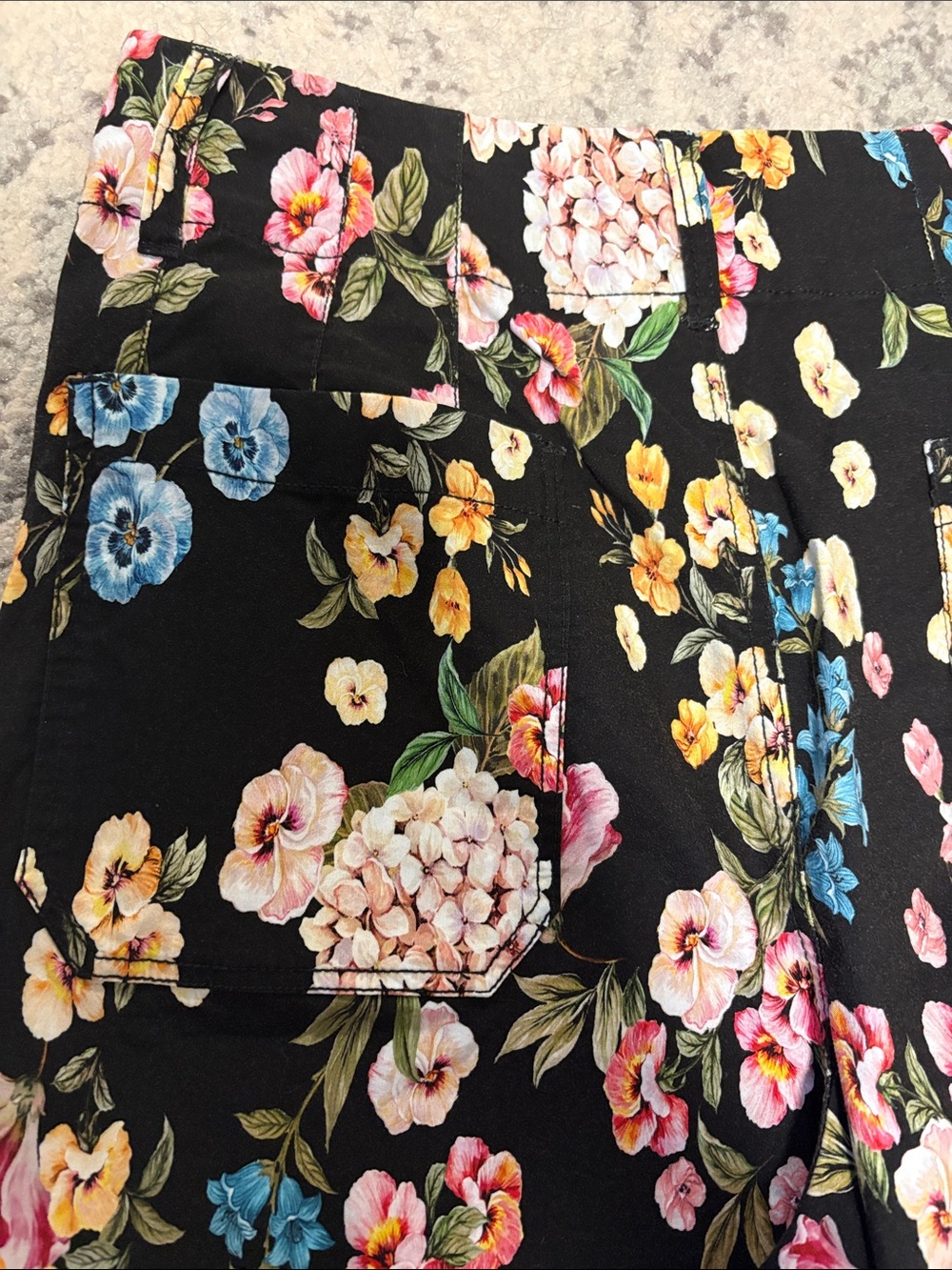 Anthropologie Maeve Colette Floral Cropped Wide-Leg Pants - Picture 6 of 10